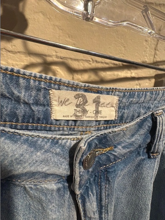 Free people jean shorts Denim Blue Women's NEW we the free - Picture 2 of 4